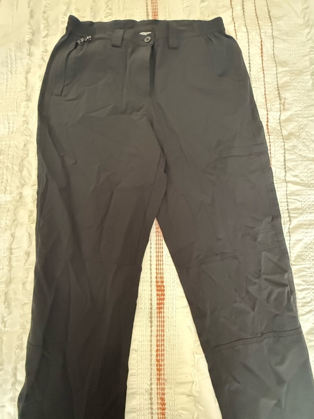 (2-pack) Warehouse Black & Grey Women's Track Pants with Zip Pocket